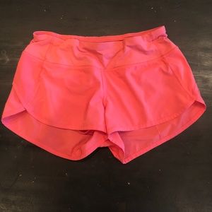 Pink Lululemon shorts